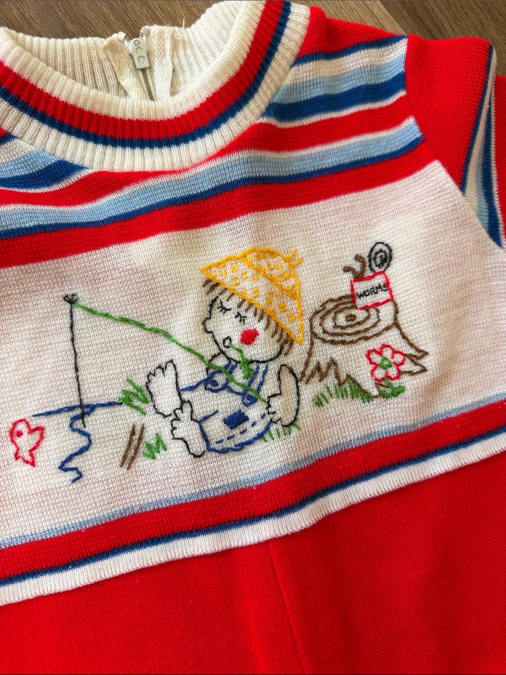 1970s Vintage Baby Toddler Boy Outfits Rompers Sailor Pilot Size 12-18 months - Picture 7 of 10
